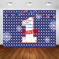 independence day birthday backdrop 4th of july 1st firework firecracker first birthday party decoration background supplies