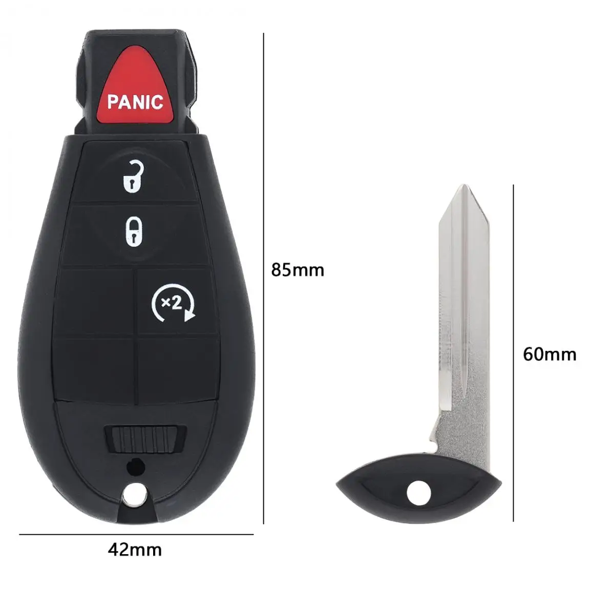 4 кнопки 433 МГц Брелок дистанционного ключа без с чипом ID46 GQ4 53T /56046953/68105083/56046955