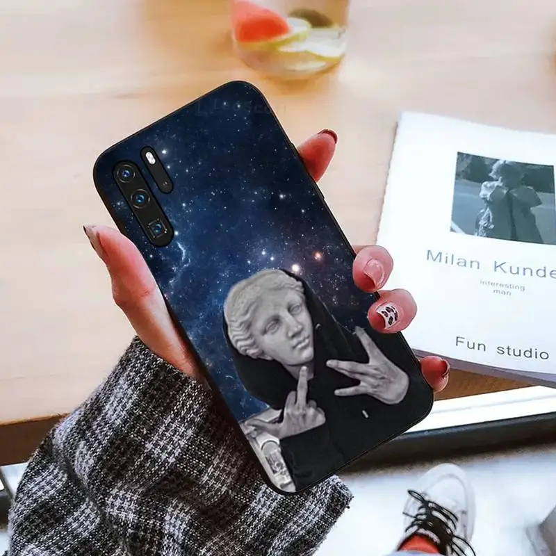 

Statue Abstract Art David Medusa Phone Case For Huawei honor Mate mate P 10 9X 10i 20 30 40 y7 pro p smart 2019 lite