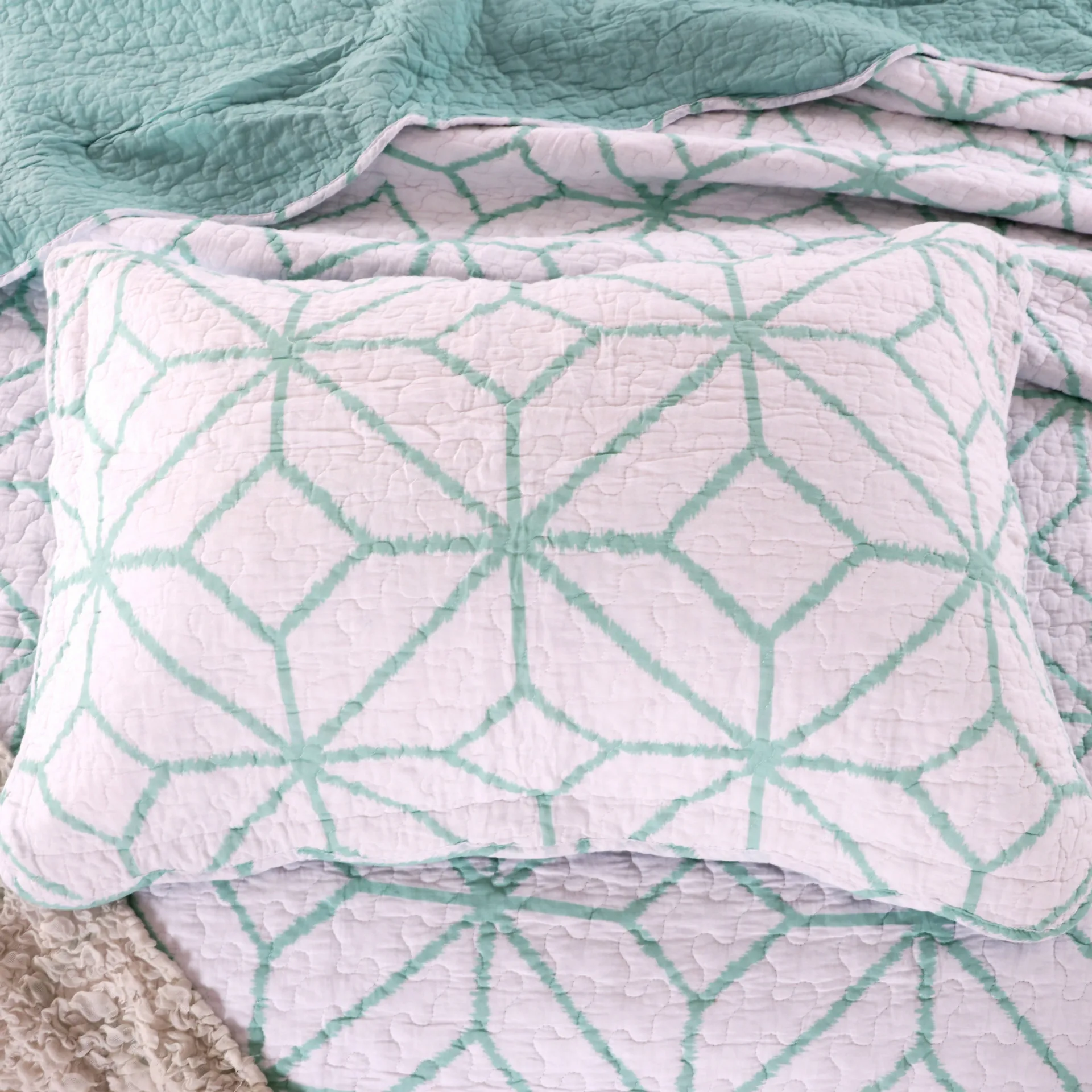 

American Style Washable Cotton Bedspread Tropical Bedding Set For Home Linens Quilting Coverlet Cover Blanket Pillowcases1/3pcs