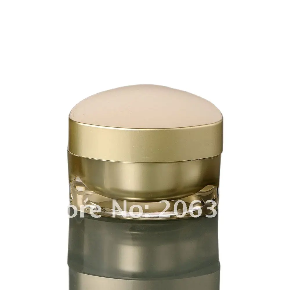 

50G gold acrylic square shape cream jar, cosmetic jar