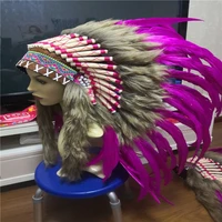 1pcs lot indian feather headdress decoration accessories diy dance party show crafts feathers