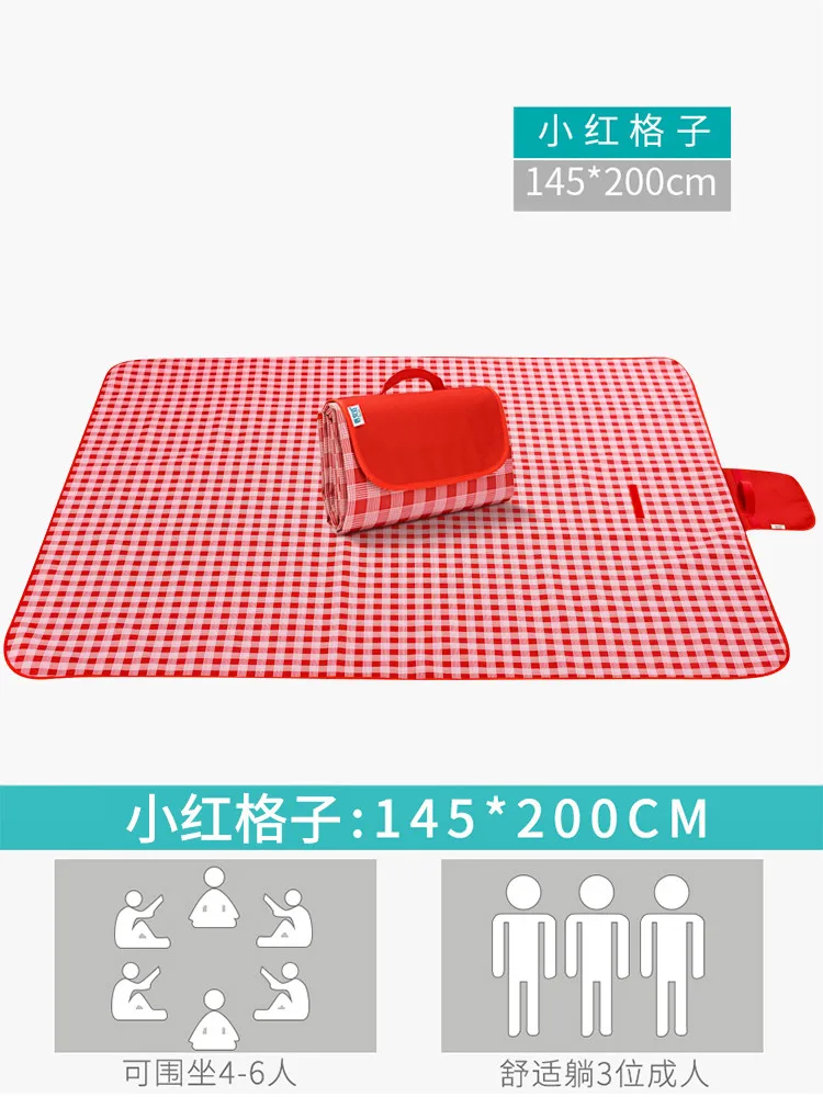Picnic mat outdoor portable folding ins wind beach tent mats picnic cloth lawn thickening moisture table |