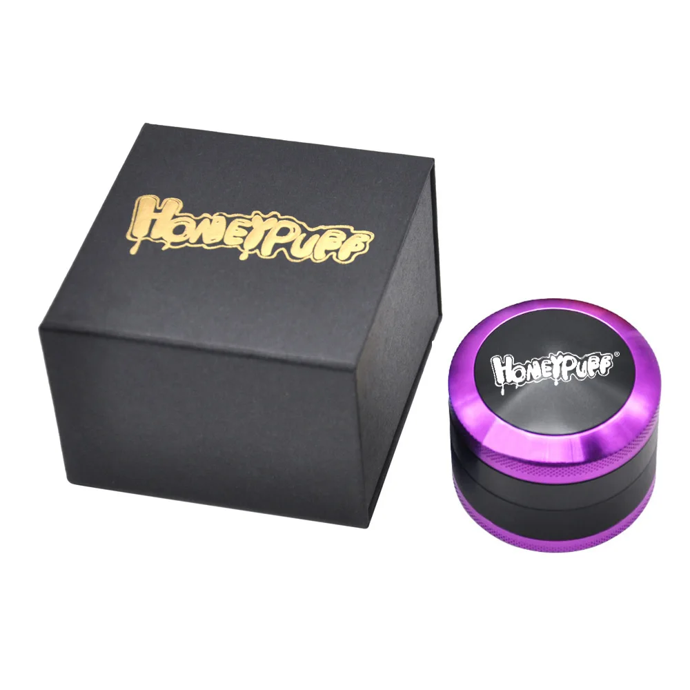 

HONEYPUFF Smoking Accessories 4-layer Tobacco Grinder Herbal Grinder Aluminum Pice Crusher Tobacco Metal Grinder