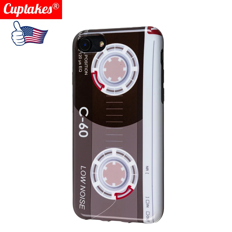 Роскошный глянцевый мягкий силиконовый чехол IMD для Apple iPhone 7 8 Plus X 10 XS Max XR 6S 6 Милый