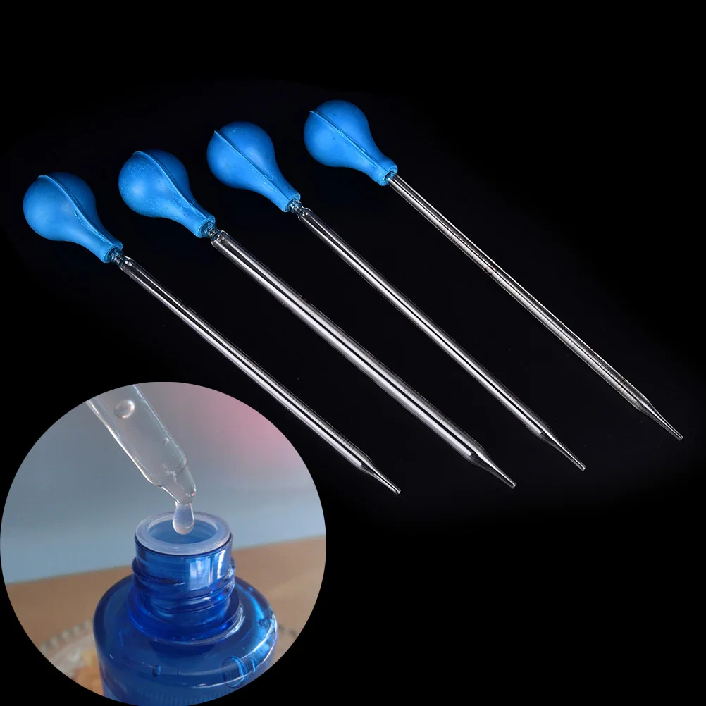 

1pc Fluid Liquid Dropper Scale Rubber Head Glass PipettesDropper Line Transfer Pipettes Aromatherapy Tool Lab Equipment Size:2ml
