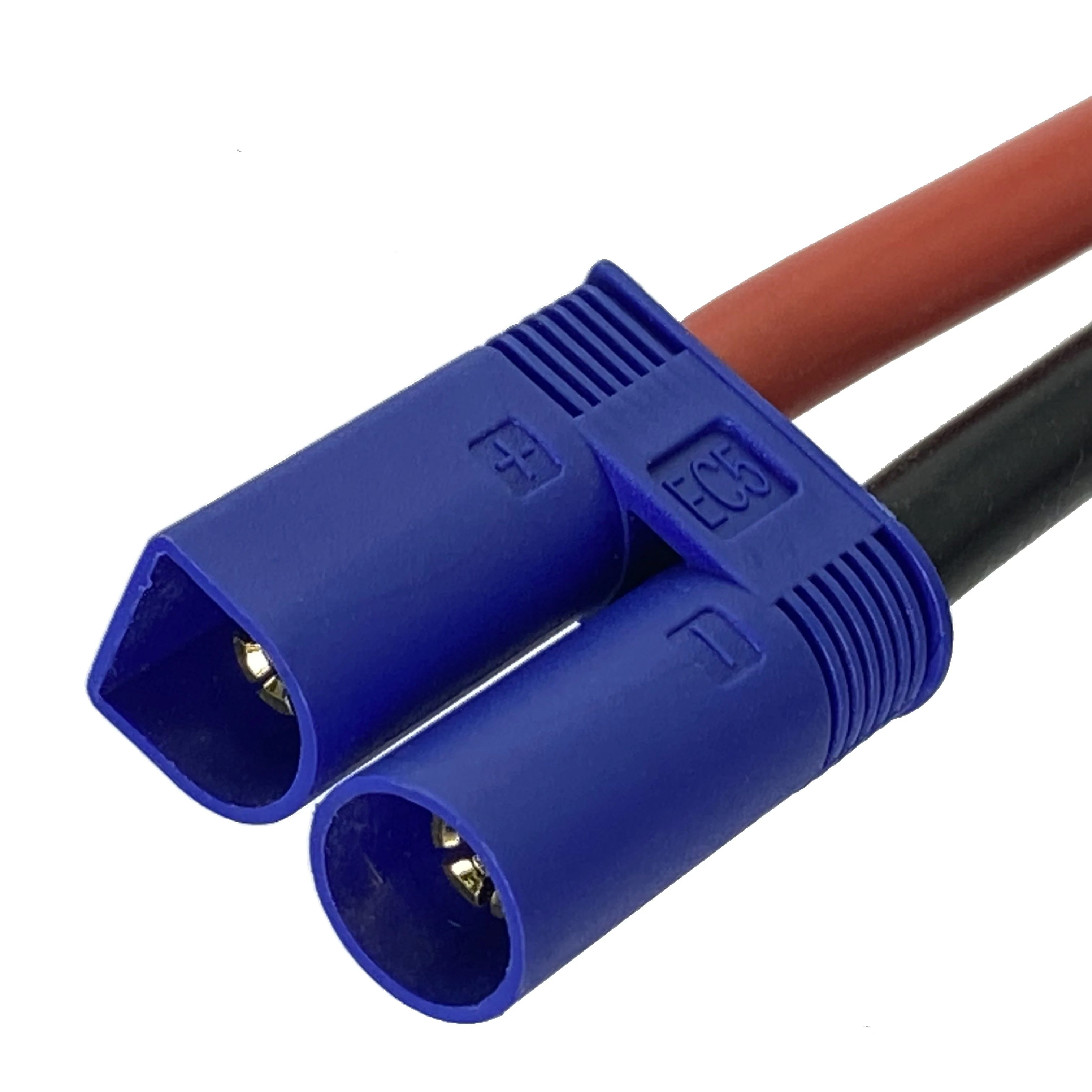 Зарядный кабель EC5 штекер 4 мм банановый 10AWG провод 25 см крест для модели Lipo