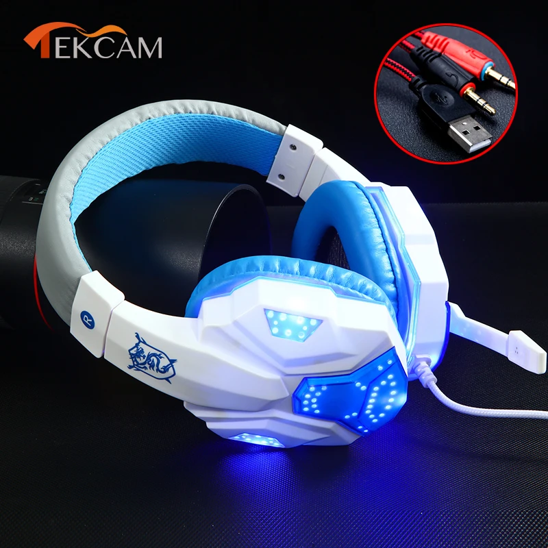 Компьютерные Стерео Игровые наушники прямой объемный звук глубокий бас игровые