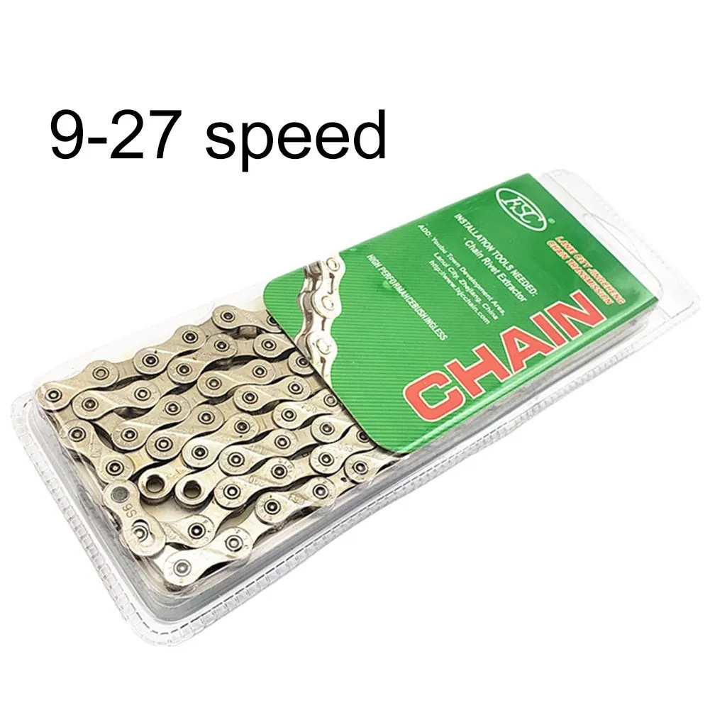 

Bicycle Chain 6/7/8/9 Speed Mountain Road Bike Chains For Shiman0 Gold 116L High Strength Steel Bike Chain Replacement Parts