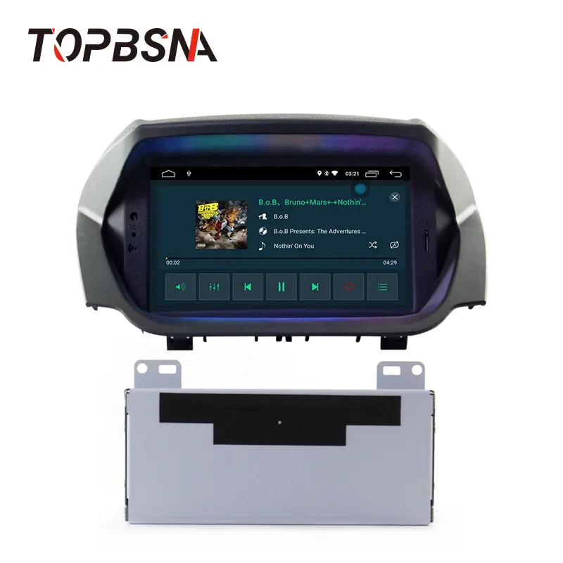 Автомобильный DVD-плеер TOPBSNA на Android 10 с GPS Wi-Fi IPS экраном для Ford Ecosport типоразмер 2 Din |