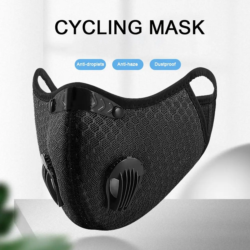 Пылезащитная маска дышащая двухклапанная Неопреновая ткань для защиты лица и