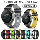 Ремешок силиконовый для Huawei Watch GT 22e2 Pro46 мм, браслет для часов Amazfit bip GTRSamsung Watch 4, 20 мм 22 мм, 2021