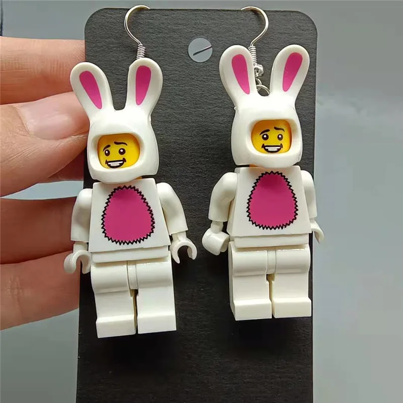 Серьги-подвески с изображением кирпича для детей | Украшения и аксессуары