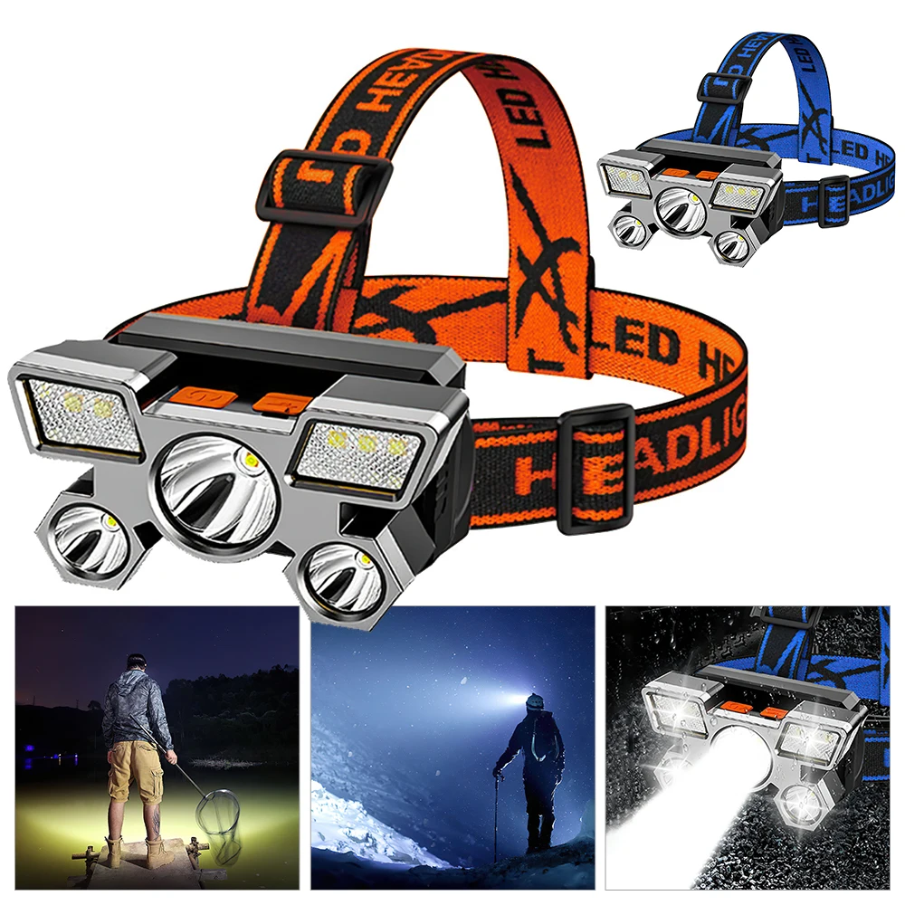 

Фонарь налобный светодиодный с зарядкой от USB, 1200 мА · ч