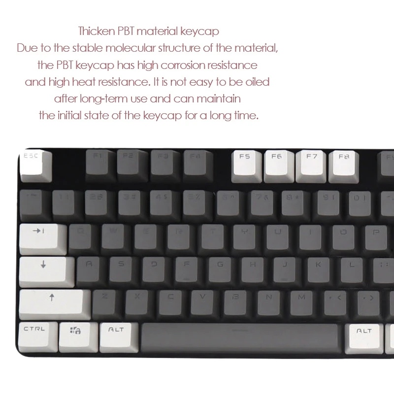 

104-Key Double Spell Color PBT Translucent Keycaps Mechanical Keyboard Keycaps Color Keycaps Personalized Keycaps