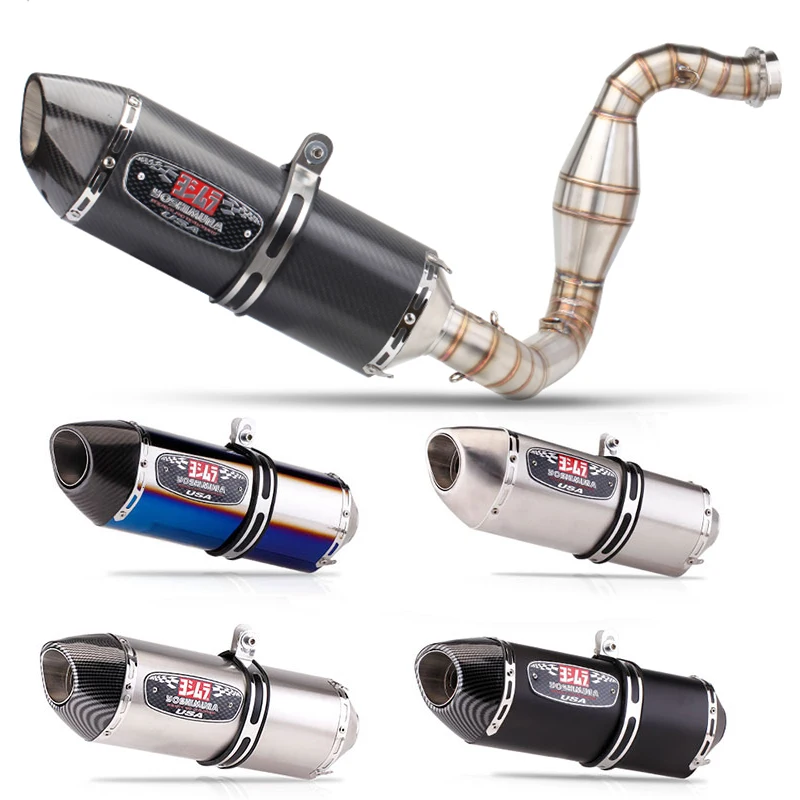 Slip-on for BMW G310GS G310R Motorcycle Exhaust System Yoshimura R77 Muffler Escape Moto Pipe with DB Killer Catalyst Link pipe