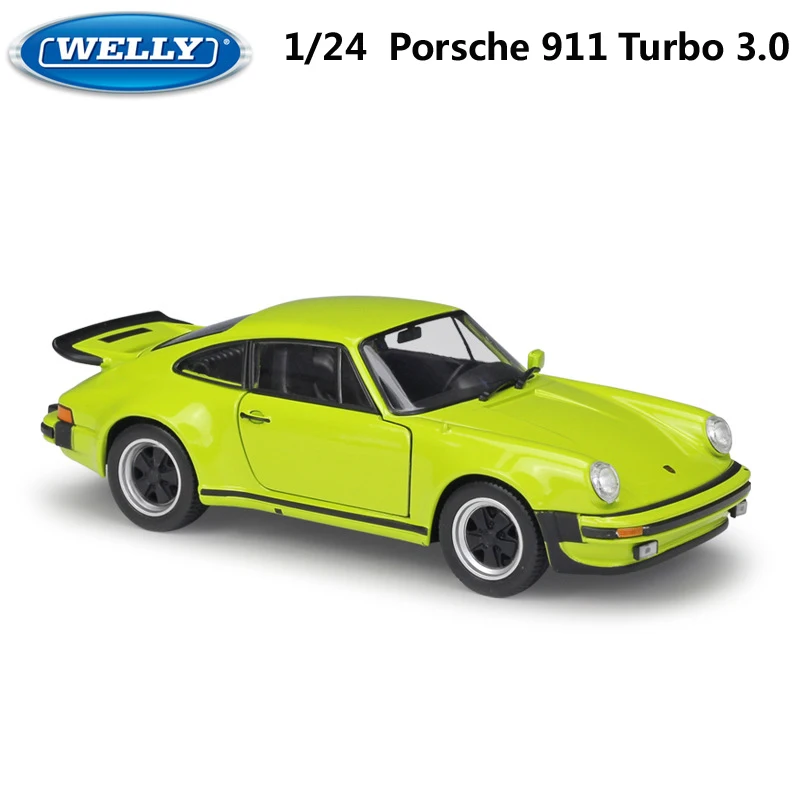 WELLY литой автомобиль 1:24 классический металлический 1974 Porsche 911 Turbo3.0 спортивный автомобиль игрушечный автомобиль из сплава модель игрушки для детей Коллекция подарков