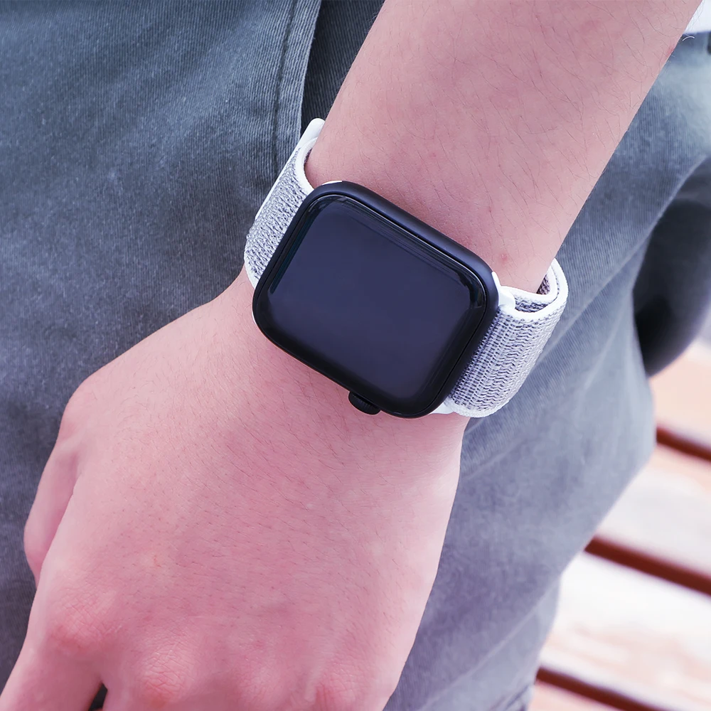Нейлоновый ремешок для apple watch 44 мм/40 мм 4 5 iwatch 42 мм/38 мм 3 2 1 браслет красочные спортивные аксессуары для часов