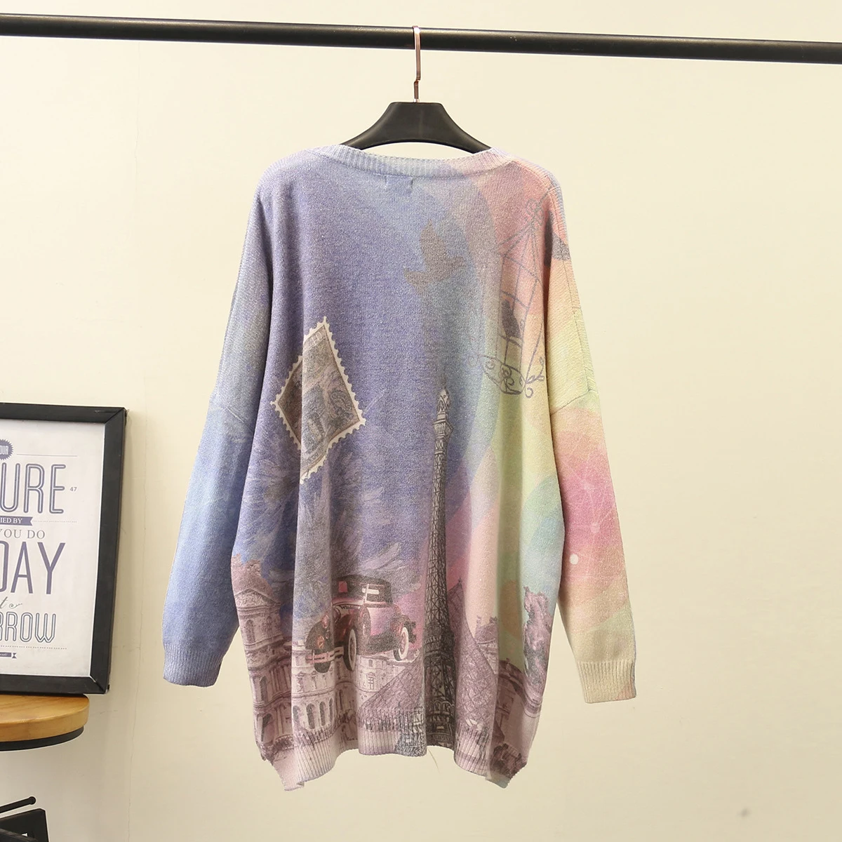 Повседневные свитера размера плюс весенне-осенние женские модные свободные