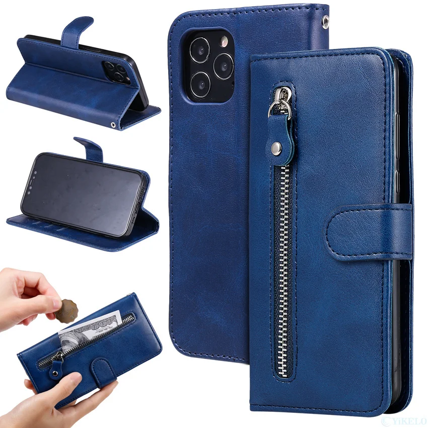 zipper wallet phone case for oppo realme 5 5s 5i c3 6i 7 8 pro gt 5g c11 c12 c15 q3i q3 v13 cover card slot flip leather free global shipping