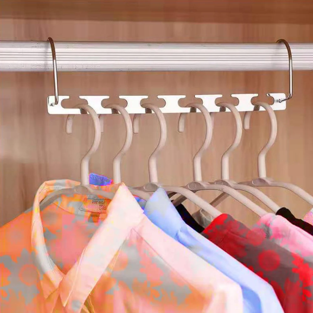 

Stainless Steel 6-hole Hanger Non-slip And Comfortable to Hold Clothes Hangers Closet Shirts Tidy Save Space Organizer Hangers