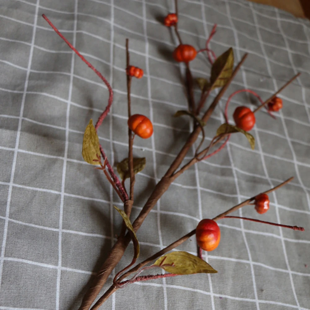 Искусственные сухие ветки искусственный цветок косынка большие осенние фрукты