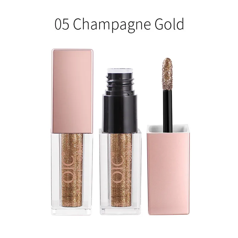 QIC брендовые металлические алмазные жемчужные увлажняющие тени для век Сияющие