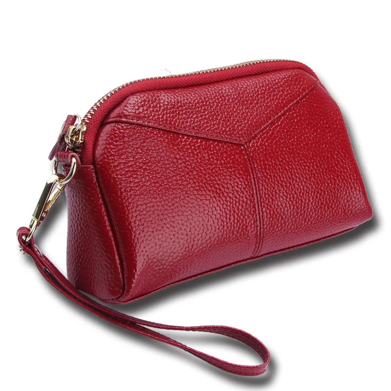 

women coin purse genuine leather wallet real leather womens wallets and purses luxury brand clutch hand bag