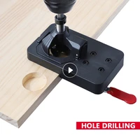 35mm hinge jig hole saw abs plastic drill guide for cabinet furniture concealed hinges installation carpentry tools direct sales