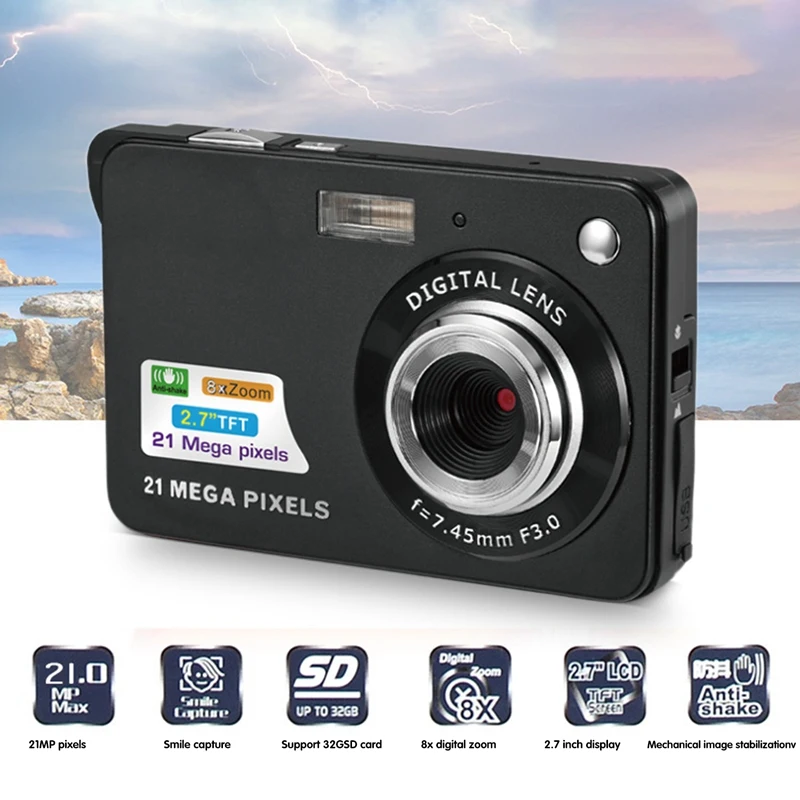 Цифровой Камера 21-Megapixel высокой четкости 720P фото и видео-одна машина дома 2