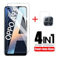4 in 1 protective glass for oppo a53 a73 a93 2020 screen protector tempered glass back camera lens film oppoa93 a 93 73 53 33