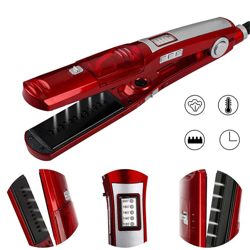 Профессиональный паровой выпрямитель для волос керамический плоский утюг Steampod