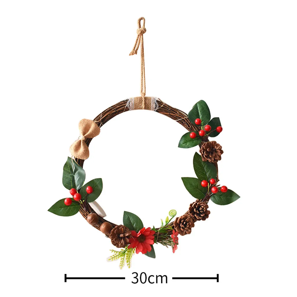 Декоративные венки светящиеся окна цветок в комнате подвесное украшение ручной