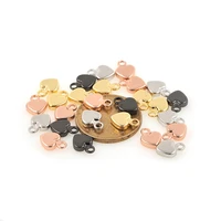 10pcs copper heart charms gold heart pendant charms diy jewelry making handmade accessories