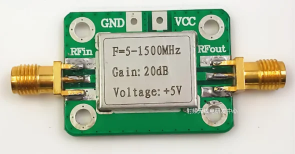 

Широкополосный высокочастотный Радиочастотный усилитель (усиление 5-1500 МГц, 20 дБ)