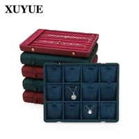 jewelry display stand jewelry storage display tray stand prop tray factory direct sales double open box jewelry display tray