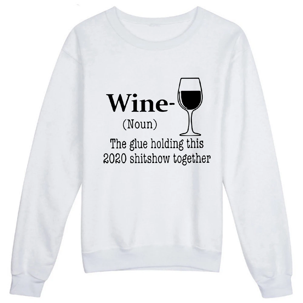 

Women Sweatshirt Hoodies Oversize Wine Table Culture Jacket 2021 New Arrivals White Russia Fashion Streetwear Harajuku Portugal