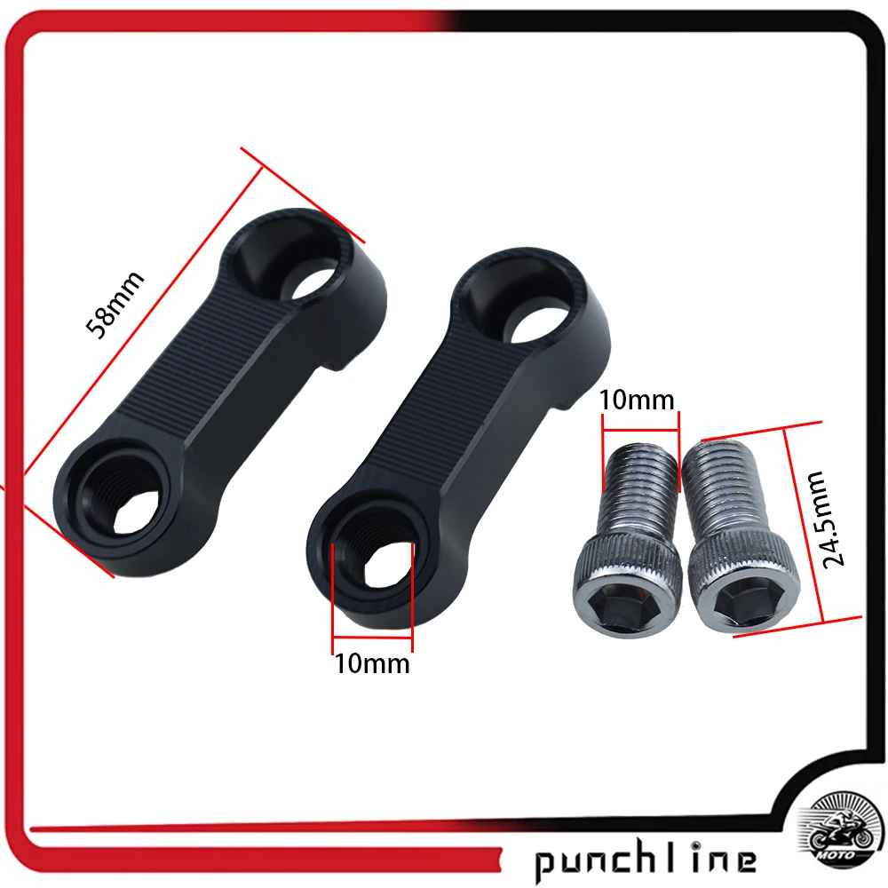 Удлинители для зеркал XJ 6 FZ 1 MT-01 MT-03 MT-07 MT-09 MT-10 FZ1 FZ6 FZ8 XJ6 | Автомобили и мотоциклы