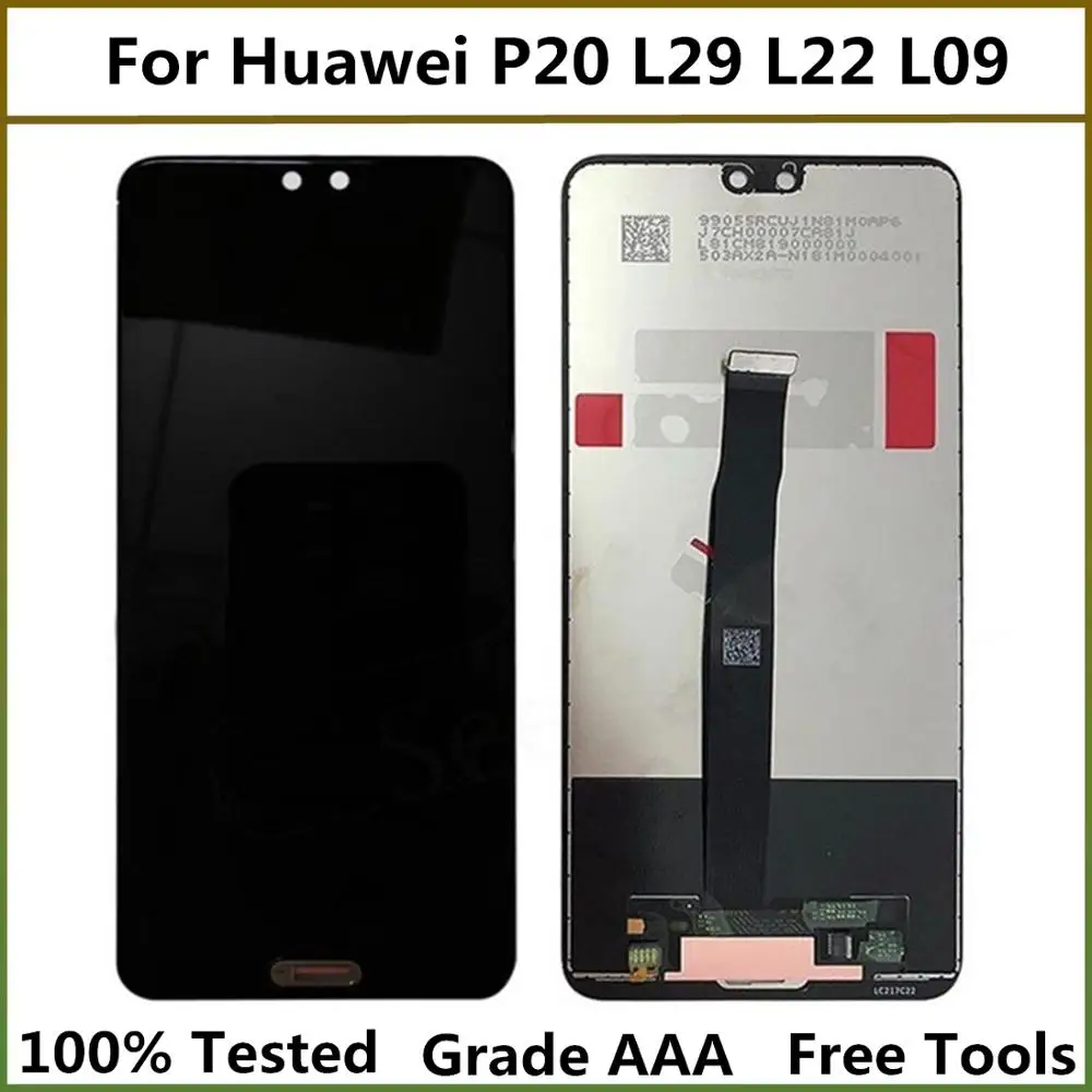Для Huawei P20 EML AL00 L29 L22 L09 сенсорный экран ЖК дисплей дигитайзер сборка панель Стекло