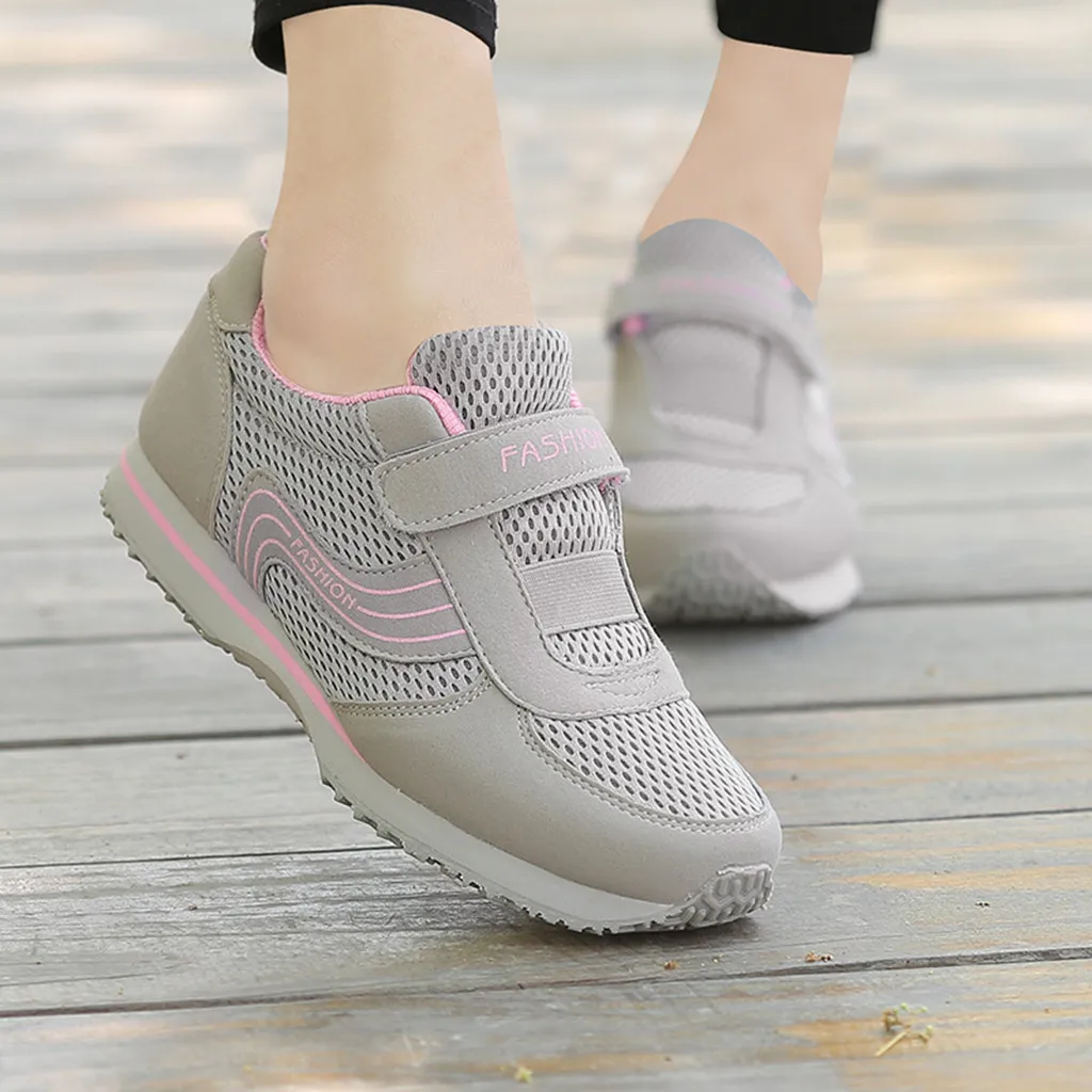 Женские кроссовки модные повседневные сетчатые дышащие спортивные для бега