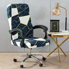 В виде геометрических фигур Стиль Печатные эластичный стрейч офисное кресло, моющееся покрытие компьютер рукоятки ML чехол для кресла поворотный стул протектор