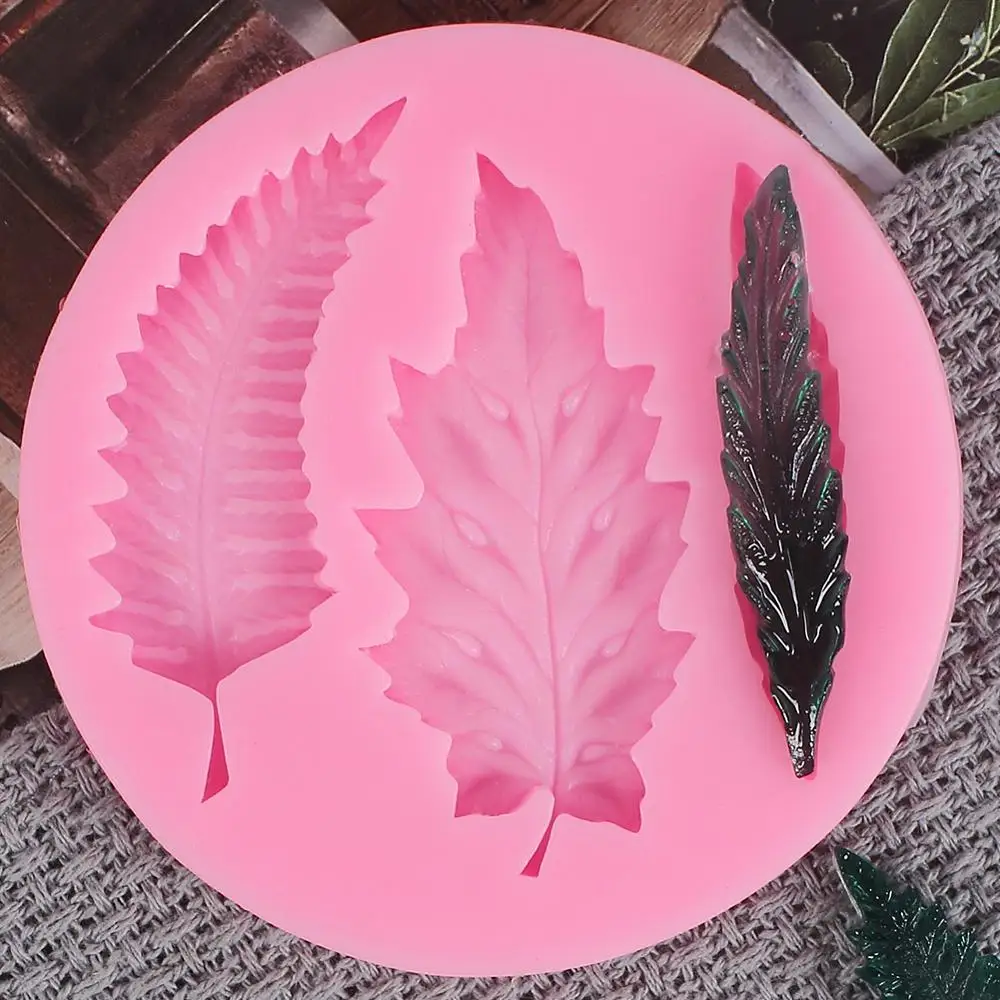 Maple Leaf Silicone Mold 3D Leaves Cake Decorating Tools DIY Cupcake Fondant Chocolate Sugarcraft Candy Soap Mould |