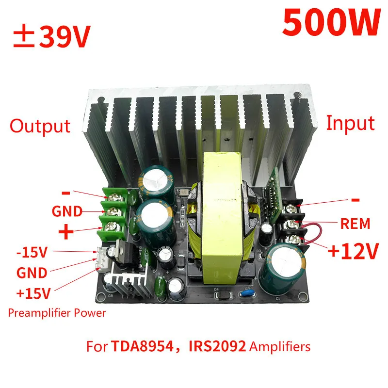 Блок питания усилителя для TDA8954 Amp от 12 В до ± 39 в дополнительное напряжение 15