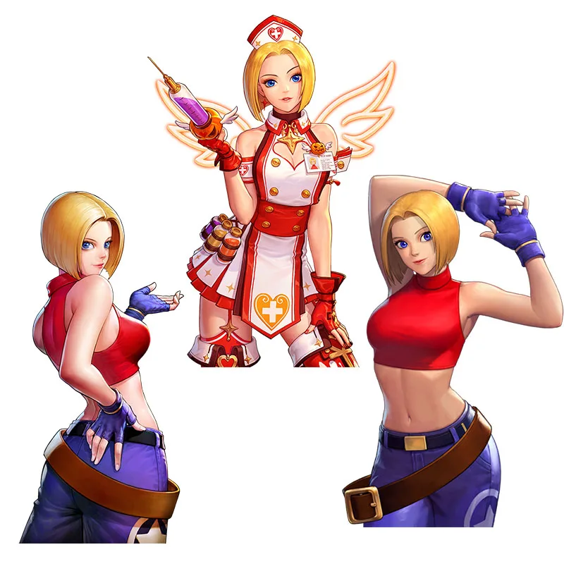 

Персонализированные креативные наклейки на стену CA104 Blue Mary Fighter, наклейки для украшения дома, гостиной