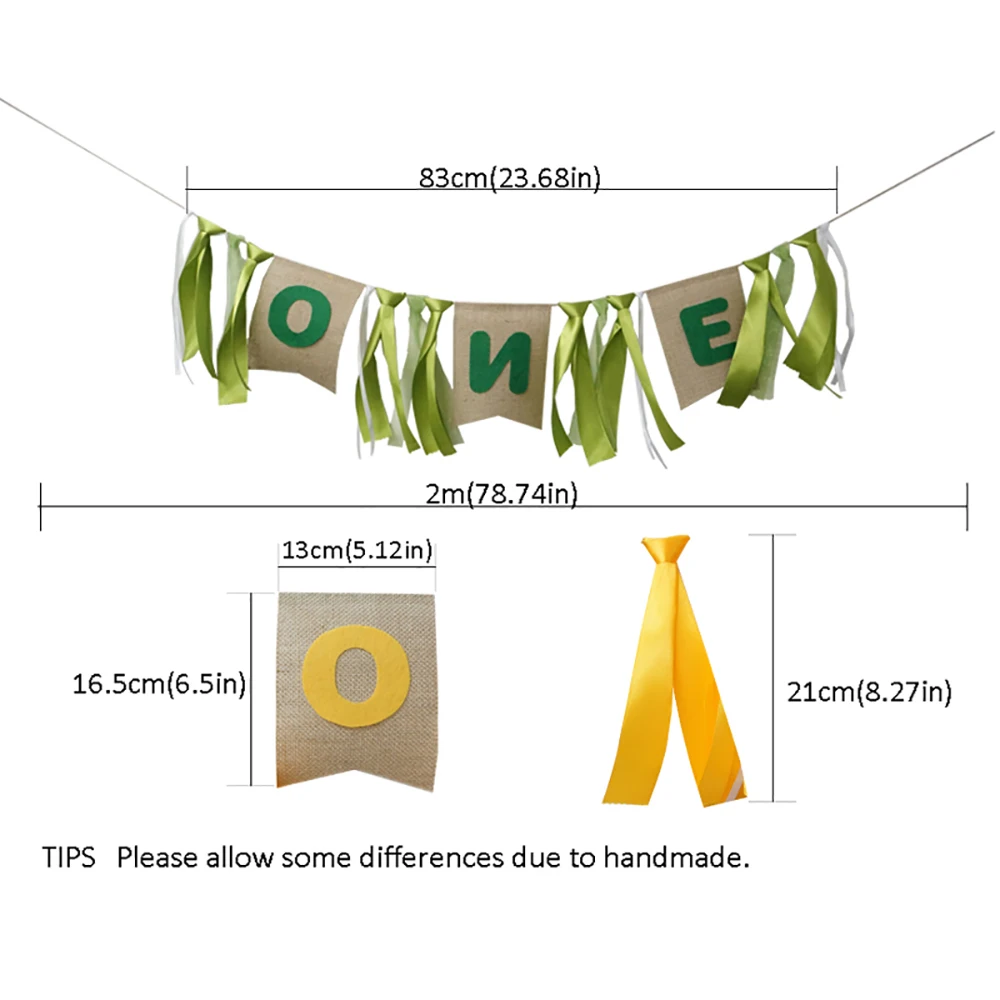 Colorful Ribbon Banner Baby Shower First Birthday Party ONE/TWO Flag Chair Nursery Garland Candy Bar Decoration | Дом и сад