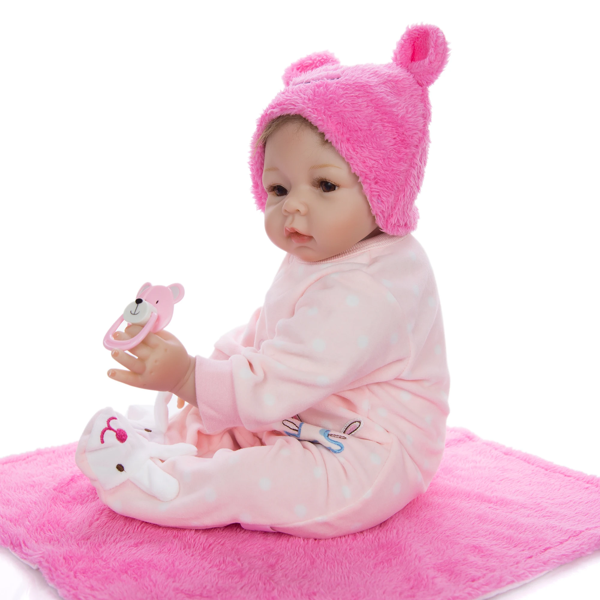 Детские куклы реборн диаметром 22 дюйма милые игрушки для девочек 55 см Мягкая