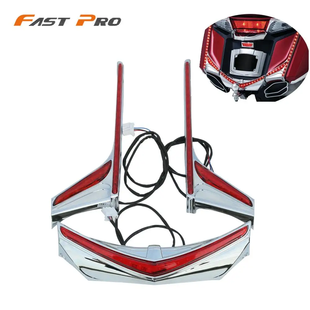 Наконечник заднего крыла мотоцикла вертикальные светодиодные ленты светильник