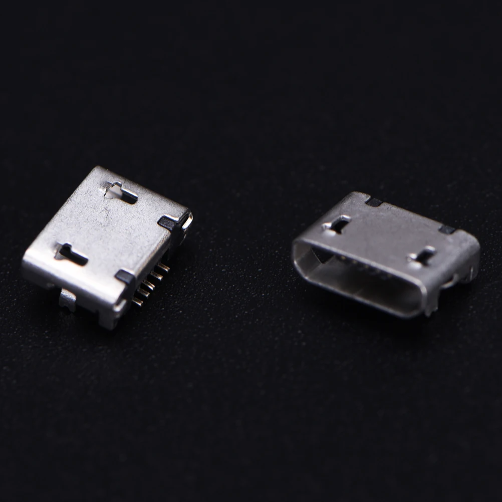 Струйное Новый Micro USB 5pin B Тип femalе для Мобильный телефон разъем 5-контактный
