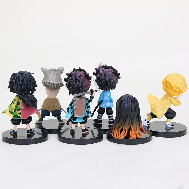 6 шт./компл. аниме демон убийца Kimetsu без Yaiba Q Posket камадо Tanjirou Nezuko Agatsuma игрушечных
