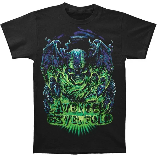 

Мужская свободная футболка Avenged Sevenfold, черная модная футболка с круглым вырезом и коротким рукавом, забавная летняя футболка для мужчин